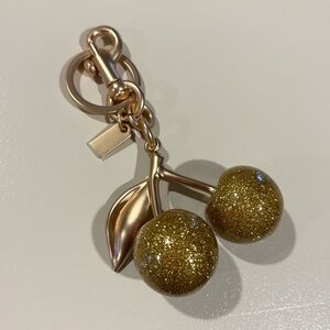 Golden Cherries Bag Charm